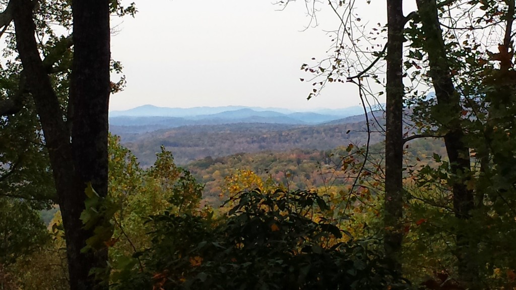 View west of Glassy Mountain from Hidden Hills